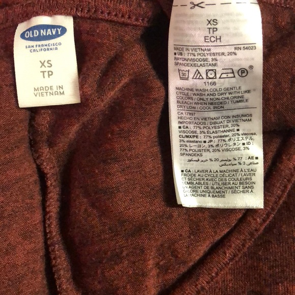 Old Navy Shirt Dress - XSmall - Maroon - Picture 8 of 8